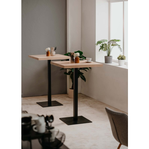 Baarilaud QUADRATO 70 sonoma tamm/must