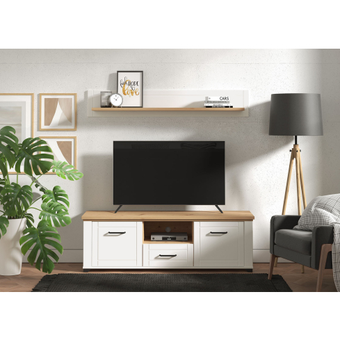 TV-alus VALENCIA 150 3K1F valge/artisan tamm