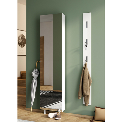 Jalatsikapp peegliga 1189 valge