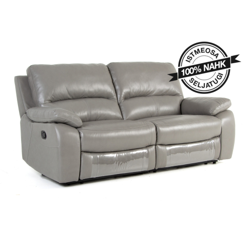 Diivan-recliner U50061M helehall nahk