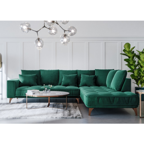 Nurgadiivan BELAVIO Set 1 parem nurk roheline (Monolith 37)