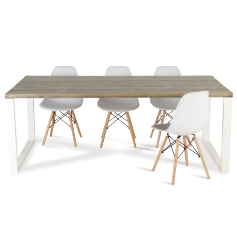 Laud RUSTIK 200 hall/valge