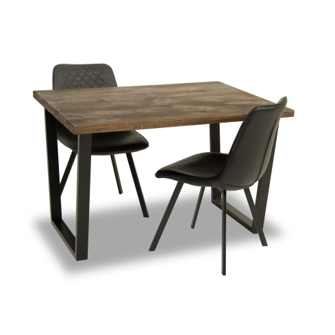 Söögilaud TORONTO tamm (120x90x4) smoked