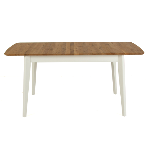 Pikendatav söögilaud MARY tamm/valge (120-160x80 cm) (Õlitatud)