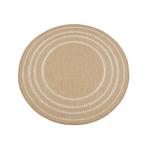 Vaip TERAZZA 21344 Ivory Silver/Jute ümmargune