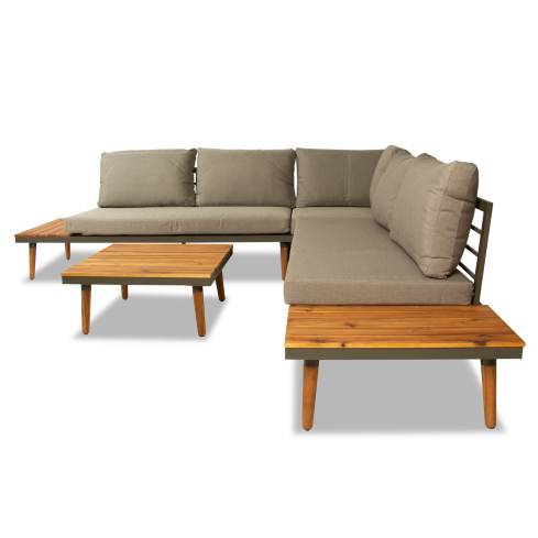 Aiamööblikomplekt PORTER pruun