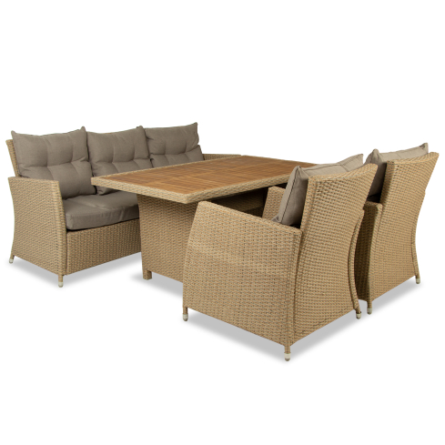 Aiamööblikomplekt ISLA (3+1+1) beež