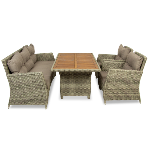 Aiamööblikomplekt ISLA (3+1+1) hall