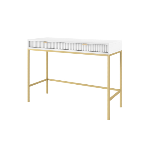 Kirjutuslaud NOVA T104 valge/kuldne