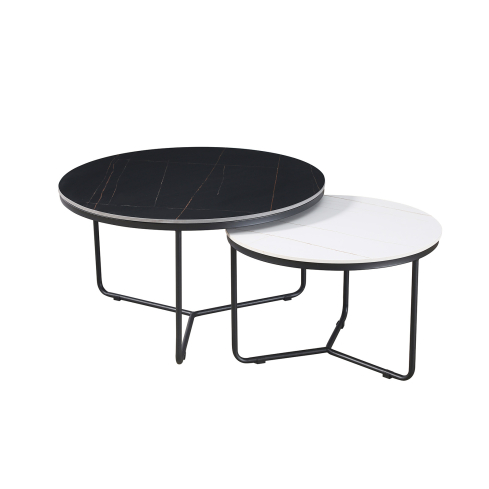 Diivanilaua komplekt CT 2589 must/valge