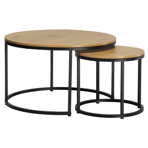 Diivanilaua komplekt RIVER 80 tamm/must