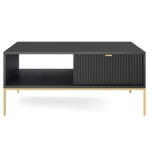 Diivanilaud NOVA L104 must/kuldne