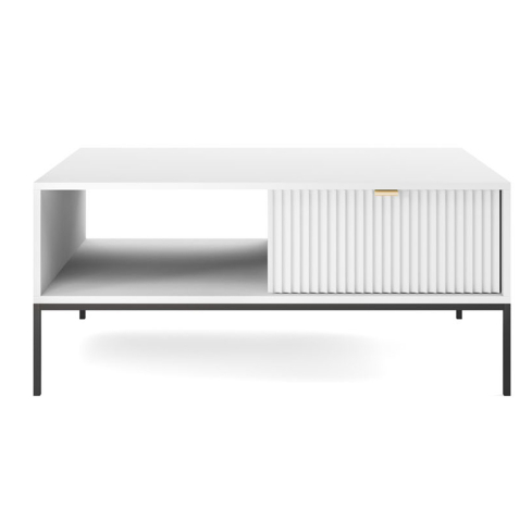 Diivanilaud NOVA L104 valge/must