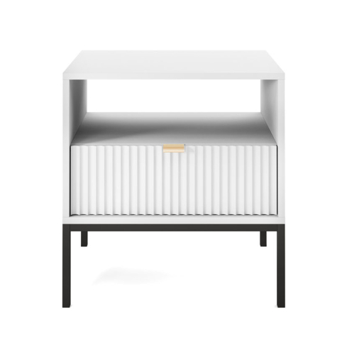 Öökapp NOVA S54 valge/must