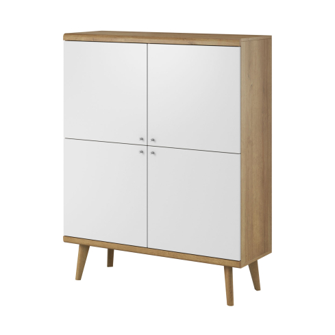 Kummut PRIMO PK107 riviera tamm/valge