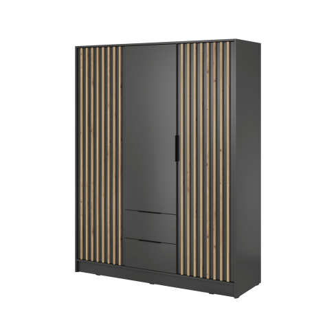 Riidekapp NELLY 3D grafiit