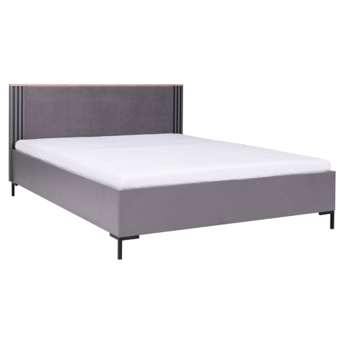 Voodi ALLMO 19 tamm/antratsiit 160x200cm