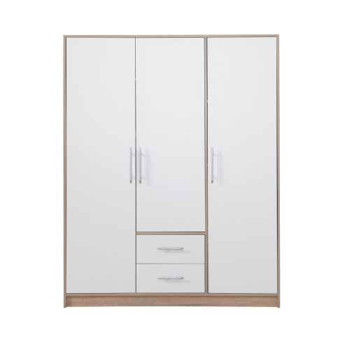 Riidekapp SMART 2 valge/sonoma tamm