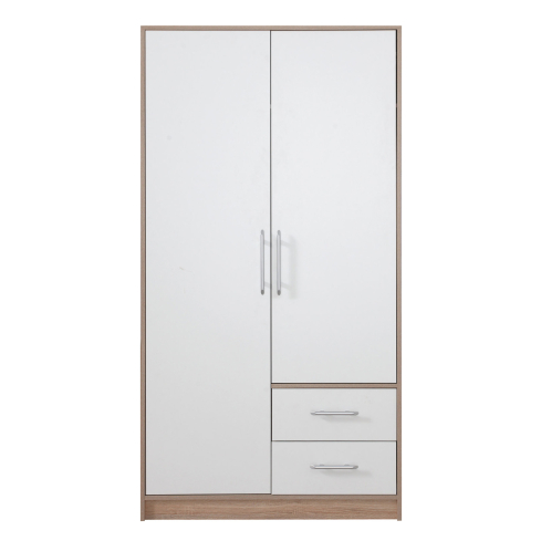 Riidekapp SMART 3 valge/sonoma tamm