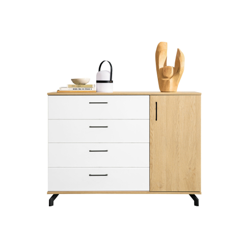 Kummut MADISON 10 valge/tamm