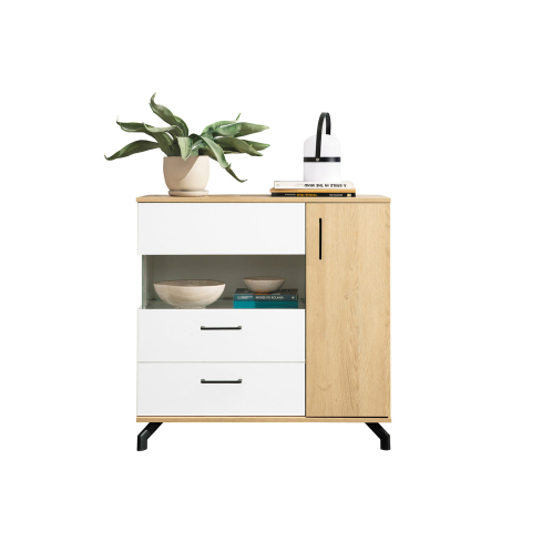 Kummut MADISON 11 valge/tamm