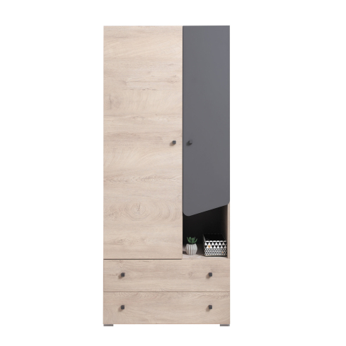 Riidekapp DELTA 3 tamm/antratsiit