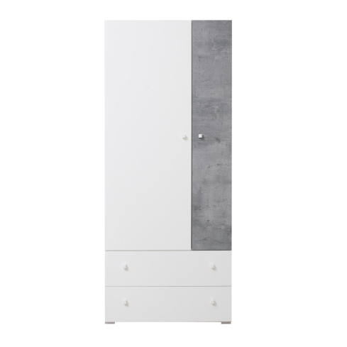 Riidekapp SIGMA 3 valge/hall