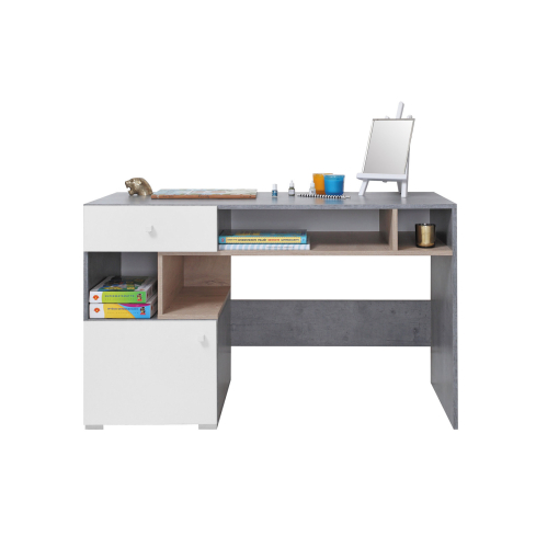 Kirjutuslaud SIGMA 10 hall/valge/tamm