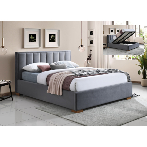 Voodi HAZEL hall samet