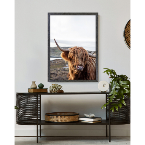 Poster COW musta raamiga