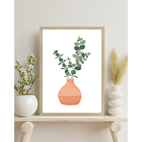 Poster EUCALYPTUS I puidust raamiga