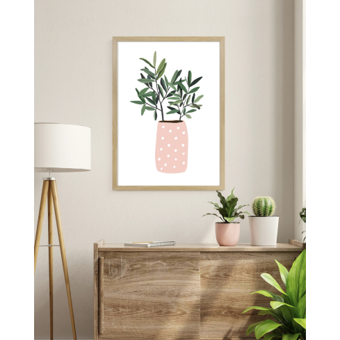 Poster BOTANICAL I puidust raamiga