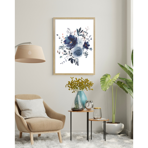 Poster FLORAL puidust raamiga