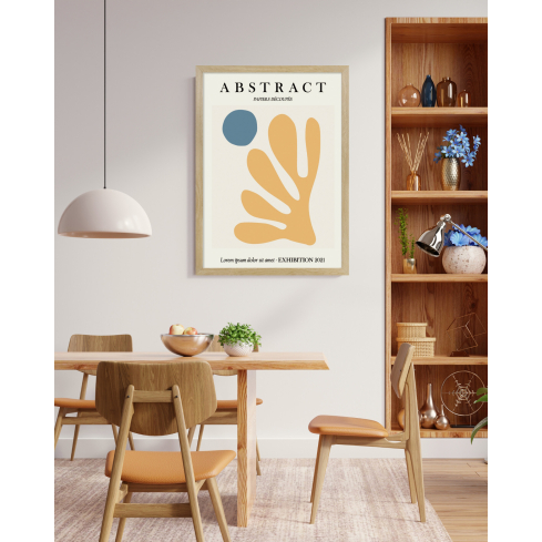 Poster ABSTRACT puidust raamiga