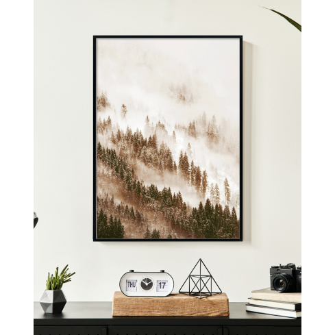 Poster FOREST musta raamiga