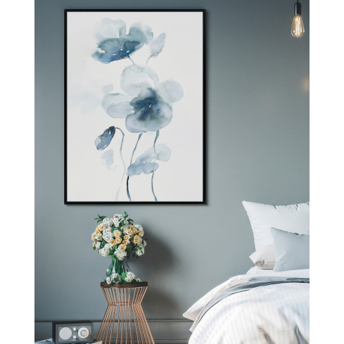 Poster FLORAL musta raamiga