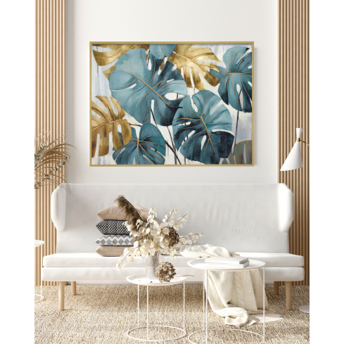 Poster MONSTERA kuldse raamiga