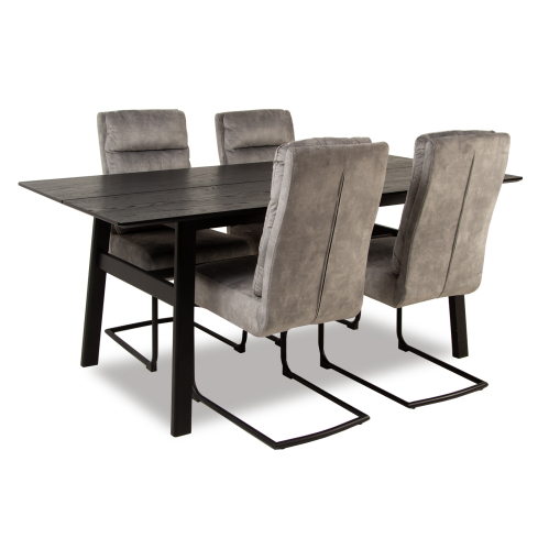 Komplekt JODIE tume + 4 tooli PATRICK ZP