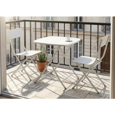 Aiamööblikomplekt PIPA 2-ne valge