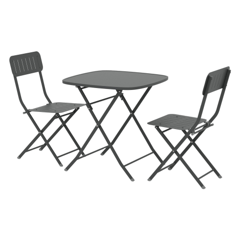 Aiamööblikomplekt PIPA 2-ne tumehall