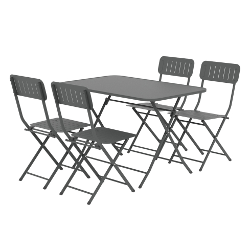 Aiamööblikomplekt PIPA 4-ne tumehall