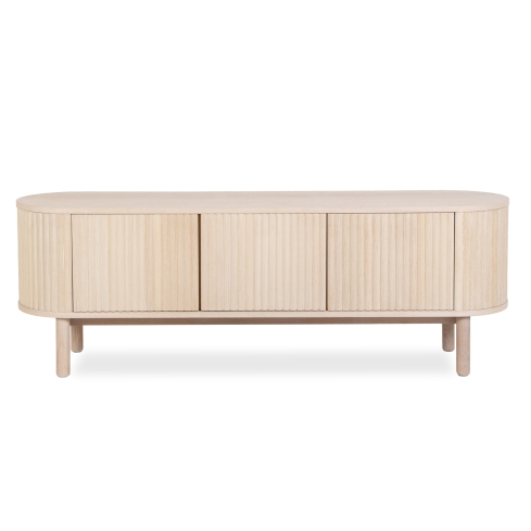 TV-laud CLAUS 160 valge tamm