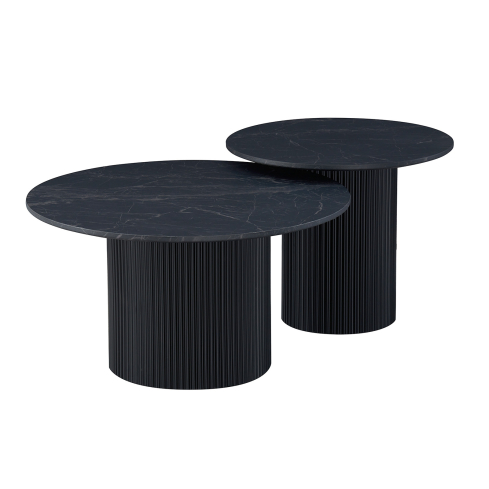 Diivanilaua komplekt BIANCA must