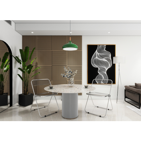 Akustiline seinapaneel FELTON suitsune tamm (60x60 cm)