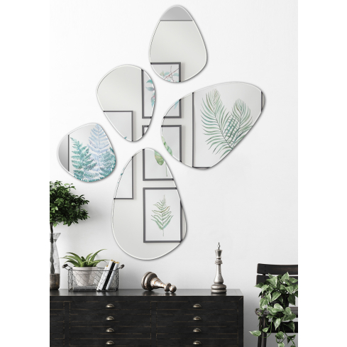 Erikujuline peegel BELLA