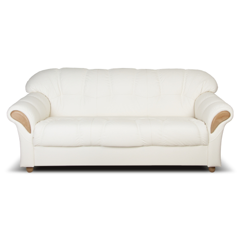 Diivan ROVERTO 3-ne valge nahk