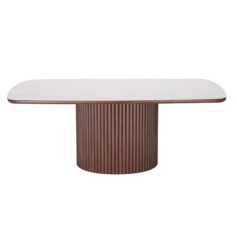 Diivanilaud KAELIN valge/pähkel