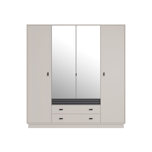 Riidekapp ALLMO 16 kašmiir/antratsiit