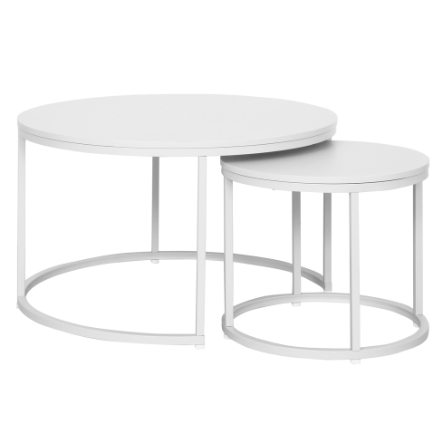 Diivanilaua komplekt RIVER 80 valge