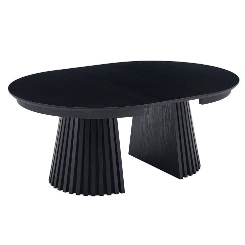 Diivanilaud WINSLET pikendatav 80-140 cm must